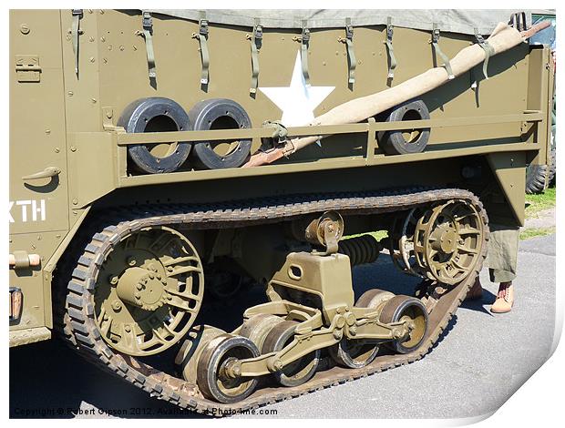 Half Track in colour Print by Robert Gipson