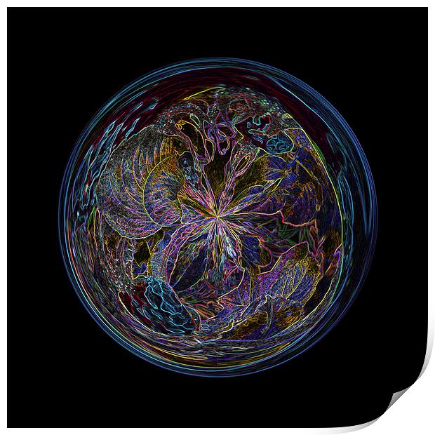 Fantasy Sphere Print by Robert Gipson