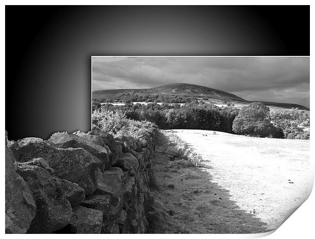 Yorkshire stone wall Print by Robert Gipson