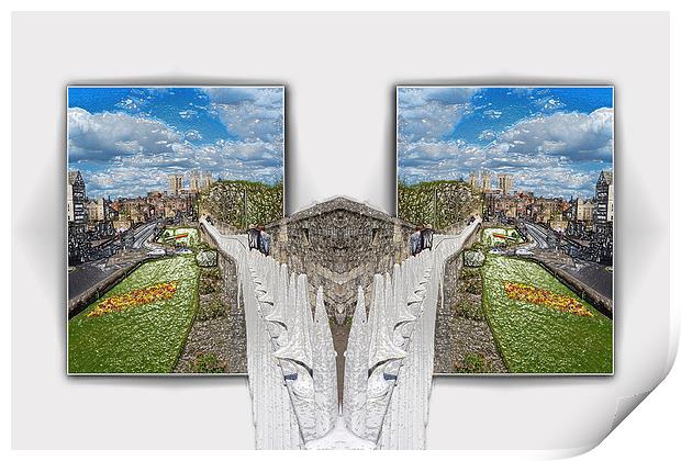 York. Double take. Print by Robert Gipson