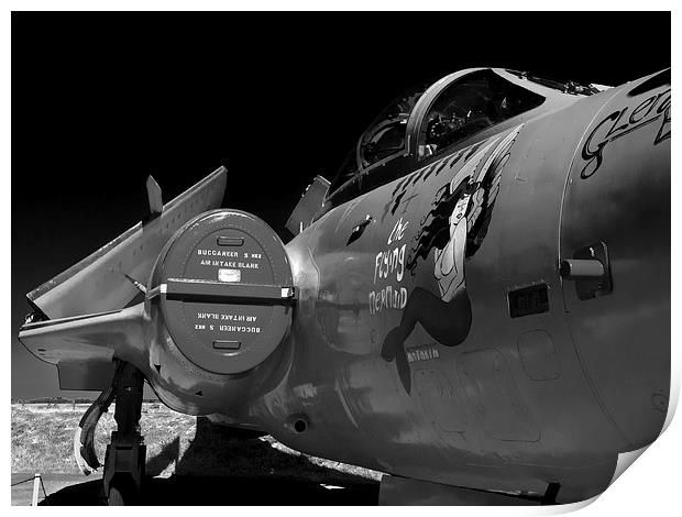  Buccaneer jet aircraft Print by Robert Gipson