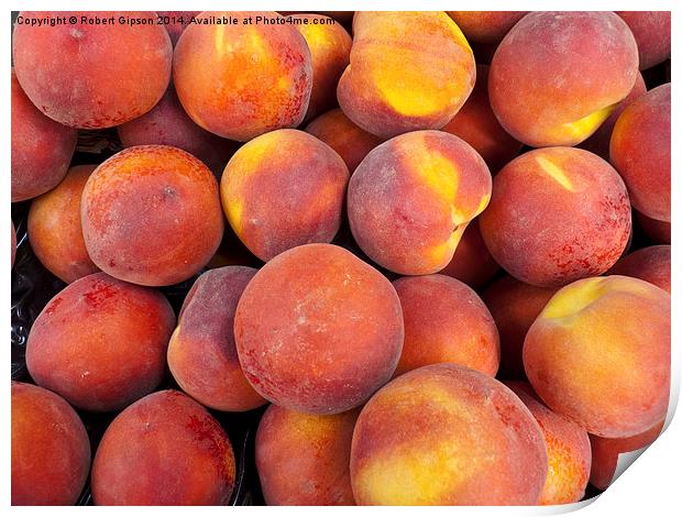 Just peaches Print by Robert Gipson