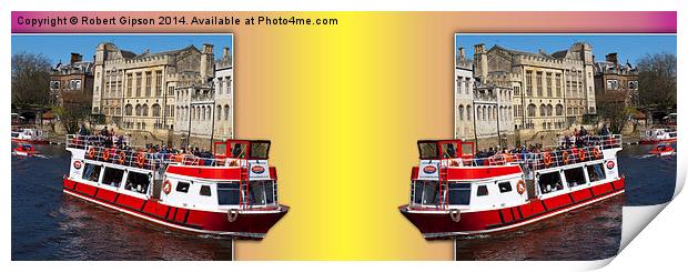  York. The River Cruise double take. Print by Robert Gipson