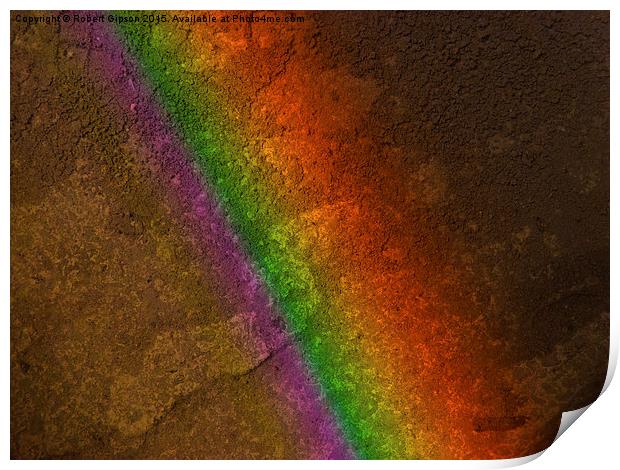  Rainbow on Stone Print by Robert Gipson