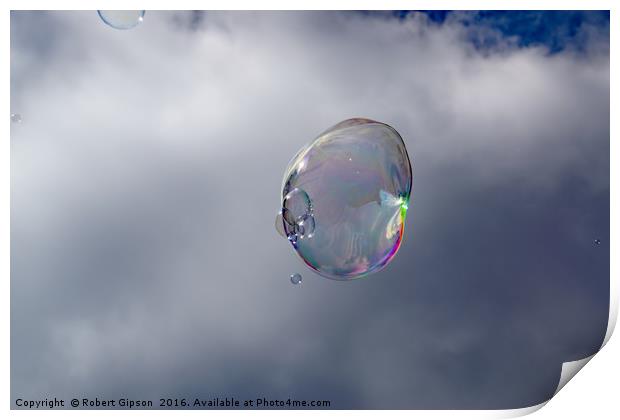 Bubbles in the sky Print by Robert Gipson
