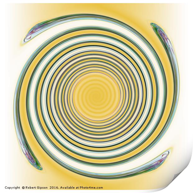 Spiral  in abstract Print by Robert Gipson