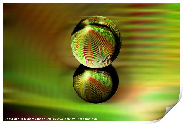 Rolling orb Print by Robert Gipson