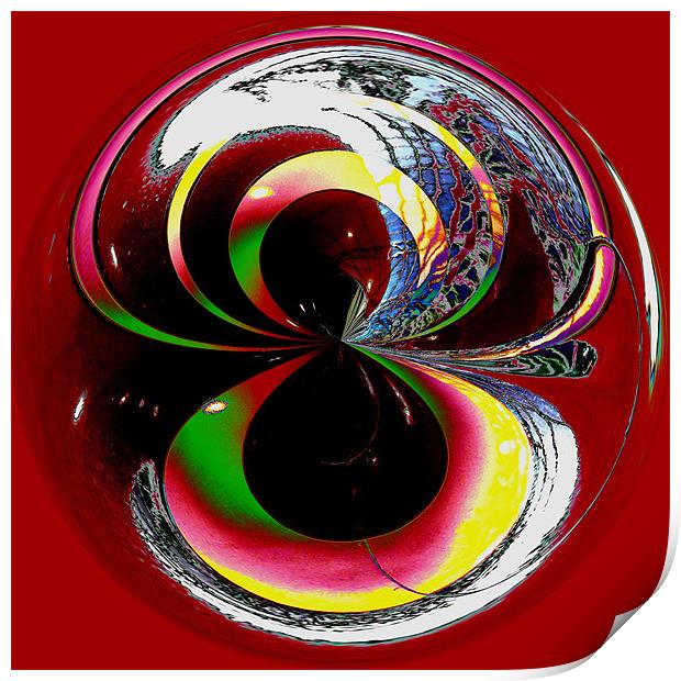 Spherical Colour to infinity Print by Robert Gipson