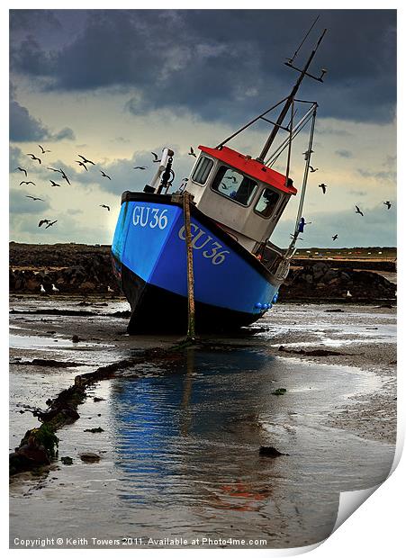 Fishing Boat 3 Canvases & Prints Print by Keith Towers Canvases & Prints