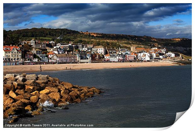 Lyme Regis Canvases & Prints Print by Keith Towers Canvases & Prints