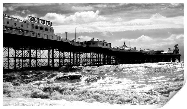 Brighton Pier Print by Andy Wager