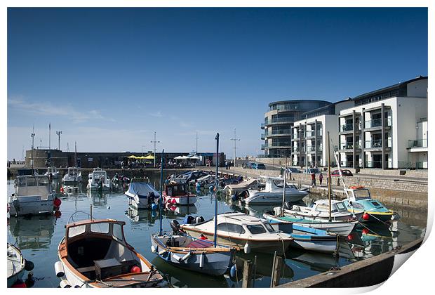 West Bay Harbour Print by Daniel Bristow