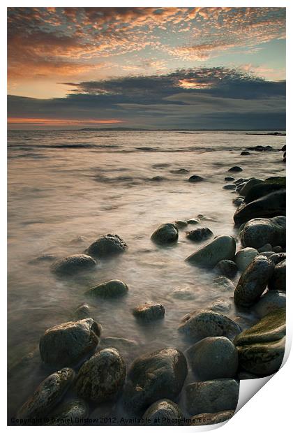 Osmington Sunset. Print by Daniel Bristow