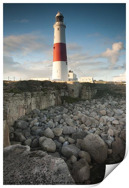 portland bill Print by Daniel Bristow