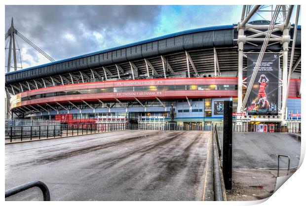 Wales Millennium Stadium Cardiff Print by Steve Purnell