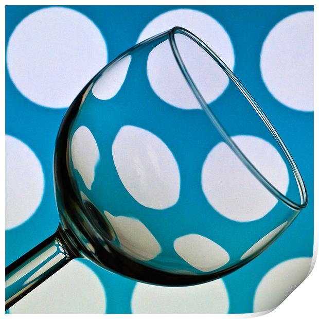 Polka Dot Glass Print by Steve Purnell