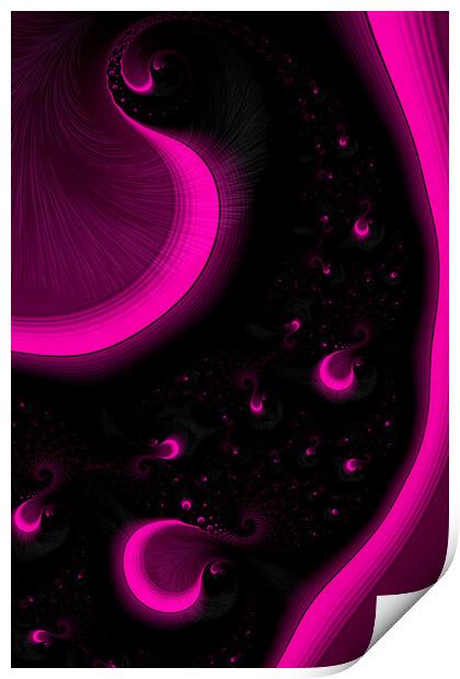 Infinite Purple Cosmos Print by Steve Purnell