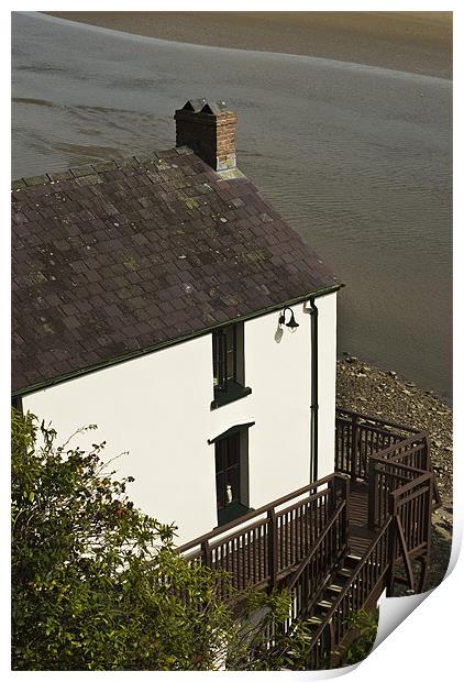 The Boathouse at Laugharne Print by Steve Purnell