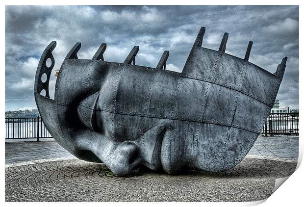 Maritime Memorial Cardiff Bay Print by Steve Purnell