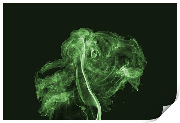 Explosive Green Print by Steve Purnell