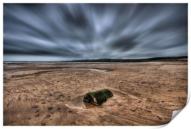 Freshwater West Blur Print by Steve Purnell
