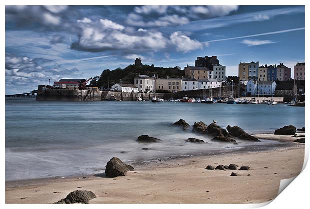 Tenby Harbour 4 Print by Steve Purnell