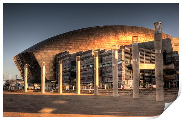 Wales Millenium Centre Print by Steve Purnell