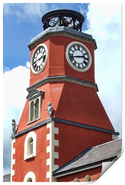 The Clock Tower Pembroke 2 Print by Steve Purnell