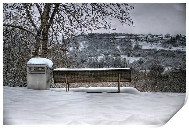 Cold Seat with a View Print by Steve Purnell