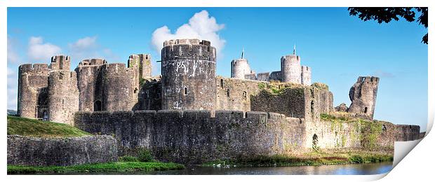 Caerphilly Castle 7 Print by Steve Purnell