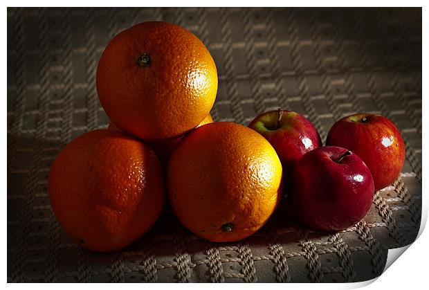 Oranges and Apples Print by Steve Purnell