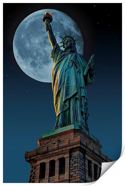 Liberty Moon Print by Steve Purnell