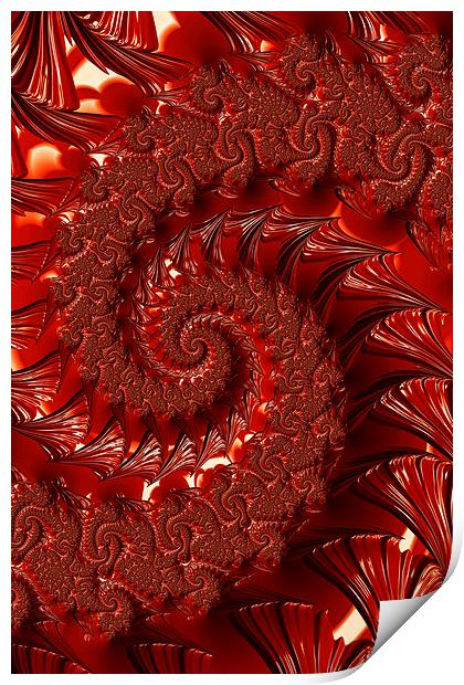 Blood Red Print by Steve Purnell