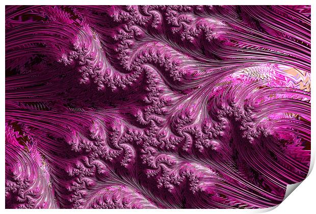 Pink Waves Print by Steve Purnell