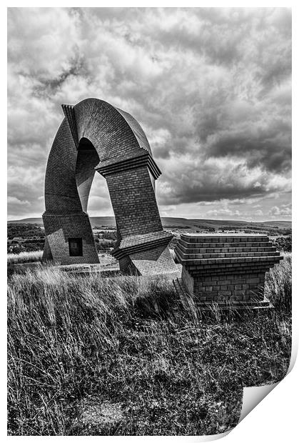 The Twisted Chimney Mono 2 Print by Steve Purnell
