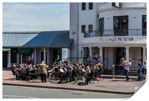 Brass Band At The Pier Print by Steve Purnell