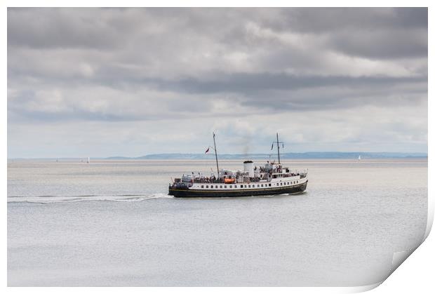 MV Balmoral In The Bristol Channel Print by Steve Purnell