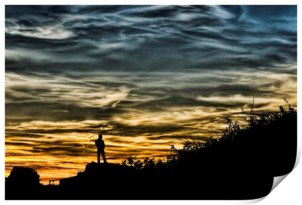 Thoughtful Sunset Print by Steve Purnell