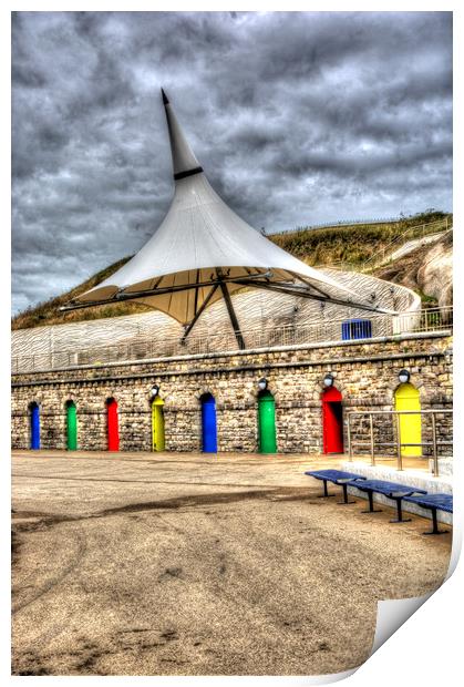 Gandalfs Hat at Barry Island Print by Steve Purnell
