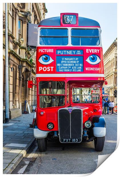 The Bus To Putney Print by Steve Purnell