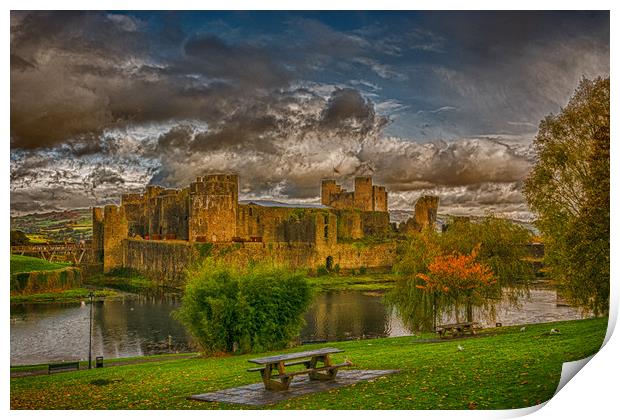 An Autumnal Castle Print by Steve Purnell