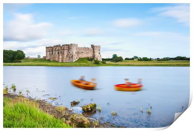 Little People At Carew Castle 2 Print by Steve Purnell