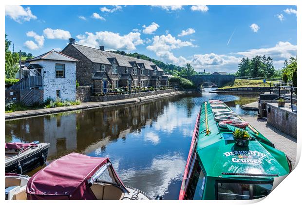 Brecon Canal Basin 5 Print by Steve Purnell