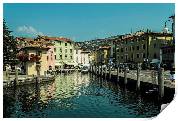 Torbole Harbour Italy Print by Steve Purnell