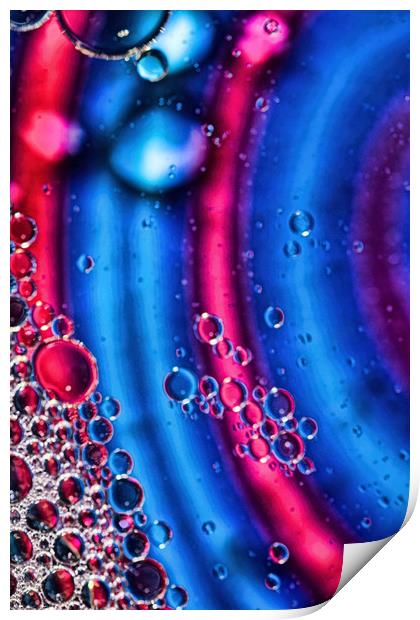 Oil On Water 7 Print by Steve Purnell