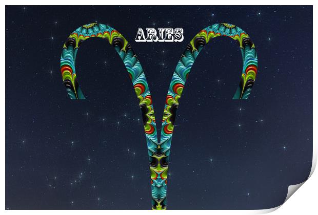Aries Print by Steve Purnell