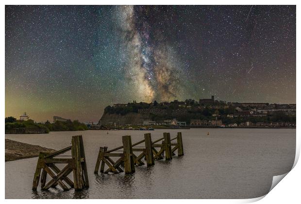 Cardiff Bay Milky Way Print by Steve Purnell