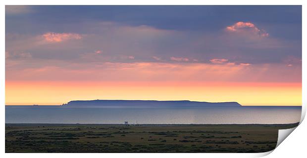 Lundy Island Sunset Print by Andrew Wheatley