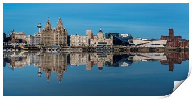 Liverpool Skyline Print by Roger Green