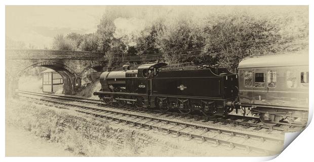 Midland Railway 4F 0-6-0 Steam Engine Print by Roger Green